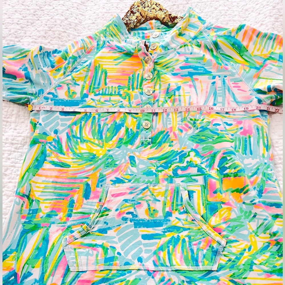 Lilly Pulitzer UPF 50+ Captain Popover Sea Salt And Sun Printed Sweatshirt - Picture 8 of 9